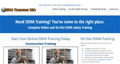 Desktop Screenshot of oshatraining-usa.com