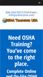 Mobile Screenshot of oshatraining-usa.com